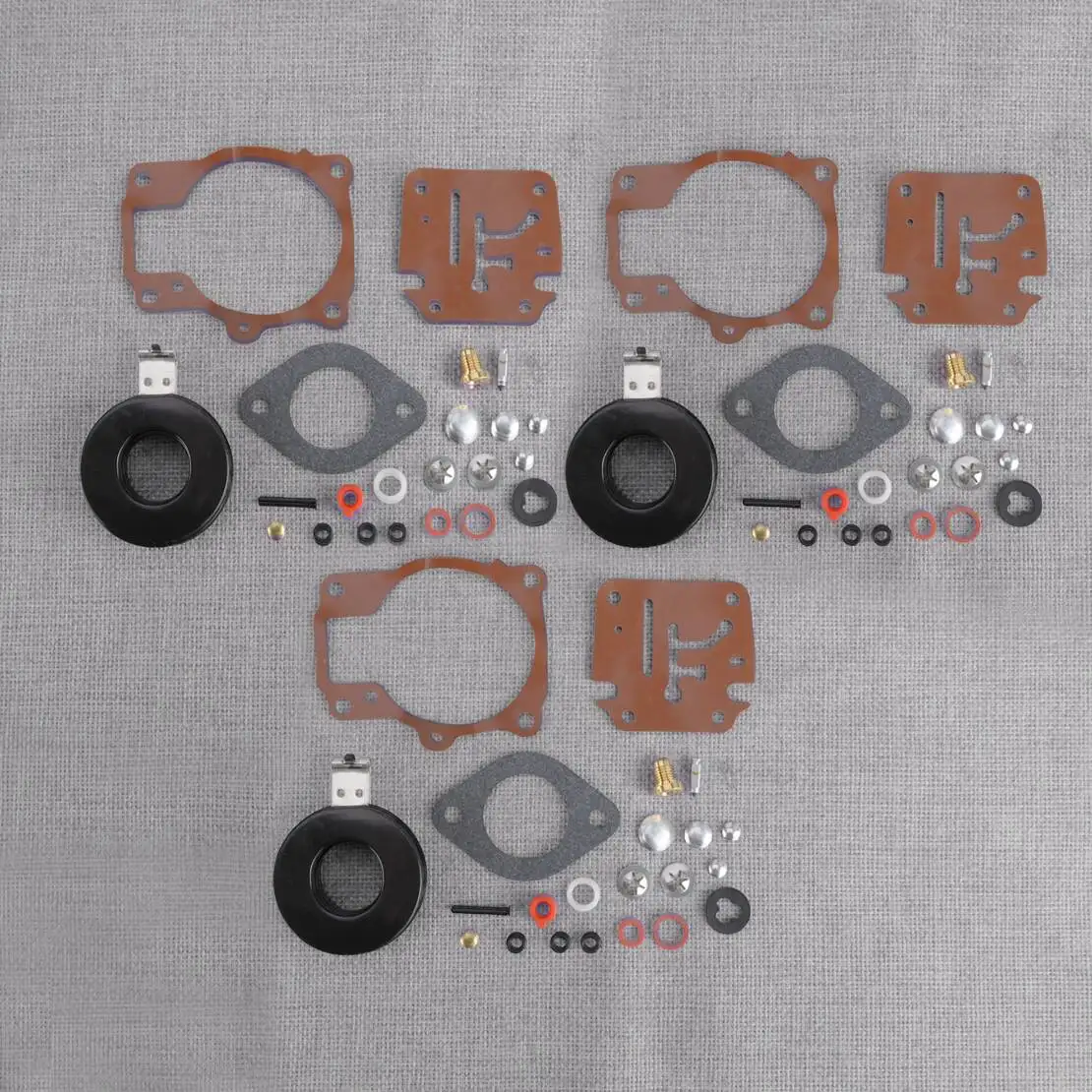 392061 0392061 396701 0396701 398729 3 Sets Carburetor Repair Kit With Floats Fit For Johnson Evinrude 20 25 30 35 50 60 70 75HP