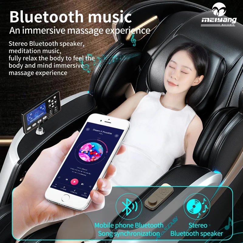 Meiyang The Latest Style Recliner Chair With Foot Shiatsu 4d Vibrating Masajeador Leisure Luxury Massage Chair