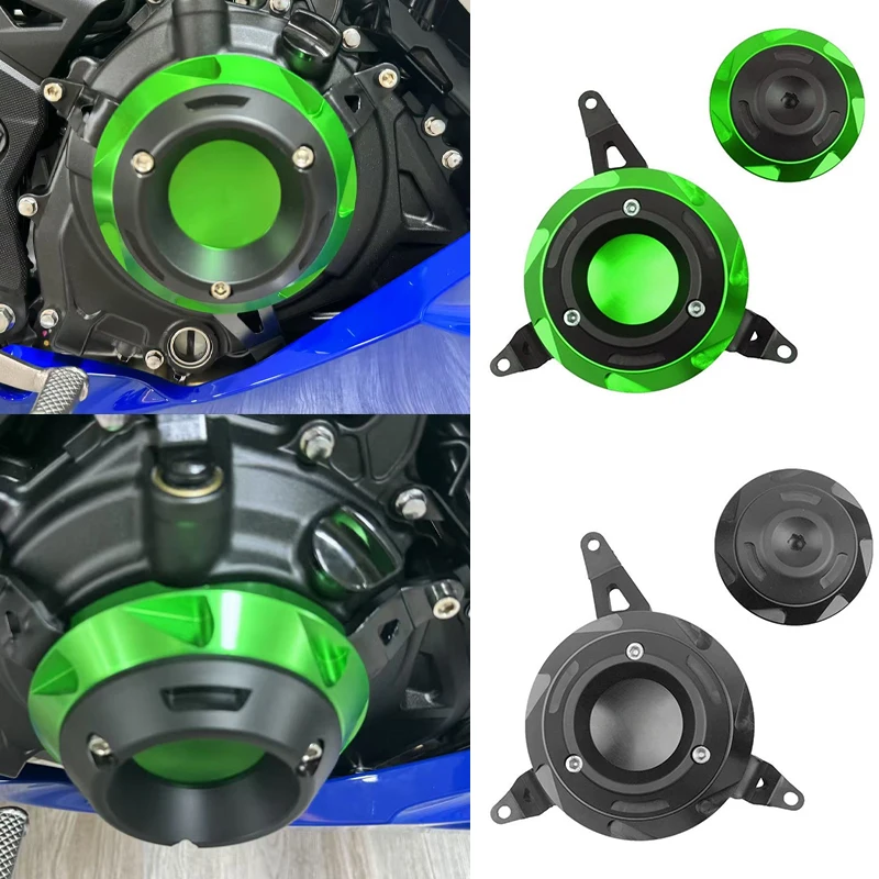 

For kawasaki ninja500 Z500 ninja400 Z400 NEW Motorcycle Aluminum Engine Stator Engine Protective Cover Falling Protection