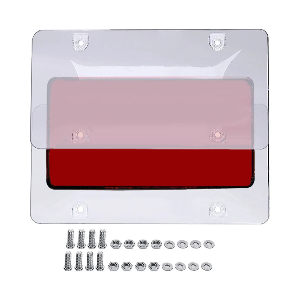 2Pcs Car License Plate Frame Cover Shield License Protector Cover 310*160mm License Plate Cover Car License Plate Frame