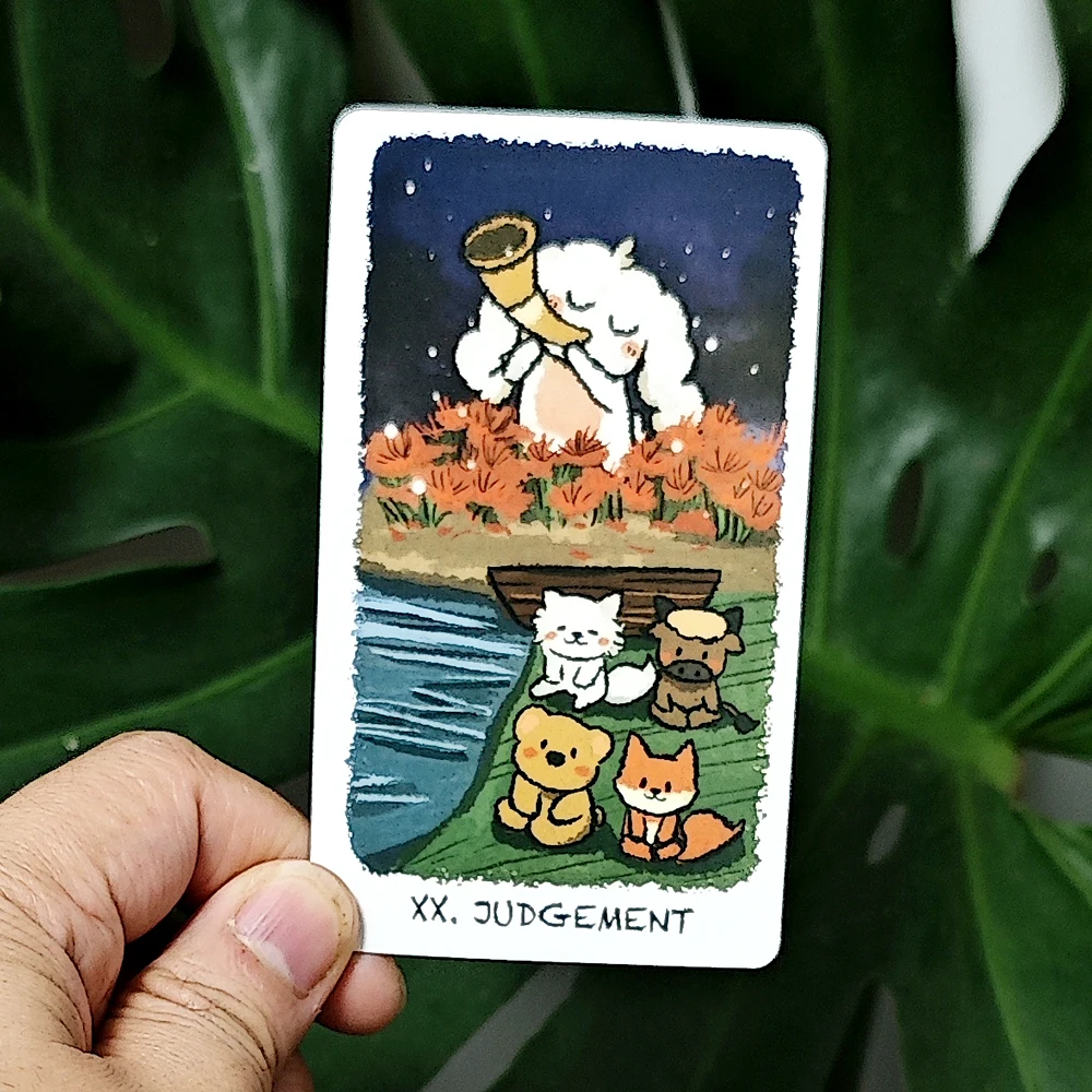 BOJI Journey Tarot, 78 Rider-Waite 타로 데크 10.3*6cm BOJI의 타로 세계 여행을 포착