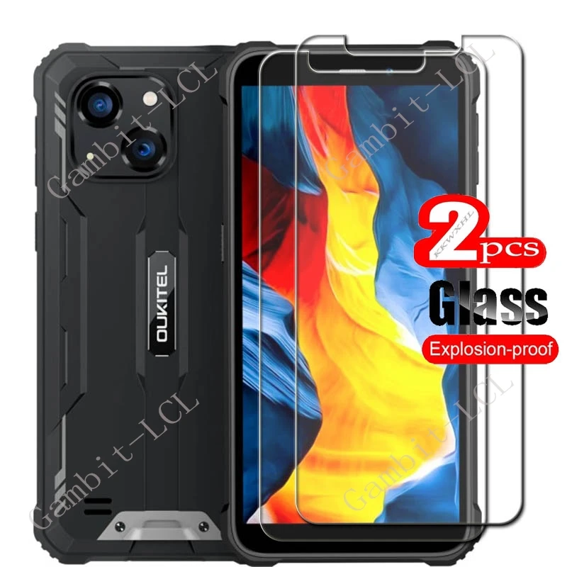 2PCS HD FOR Oukitel WP32 Pro Tempered Glass Protective Cover ON OukitelWP32 WP32Pro WP20 G2 Screen Protector Transparent Film