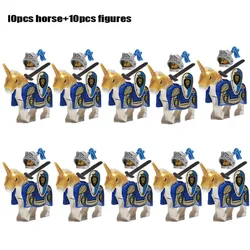 New Medieval Castle Dragons Black Knights King Leo's Castle Horses Figures Building Bricks Blocks kid toy NEW 10set/Lot