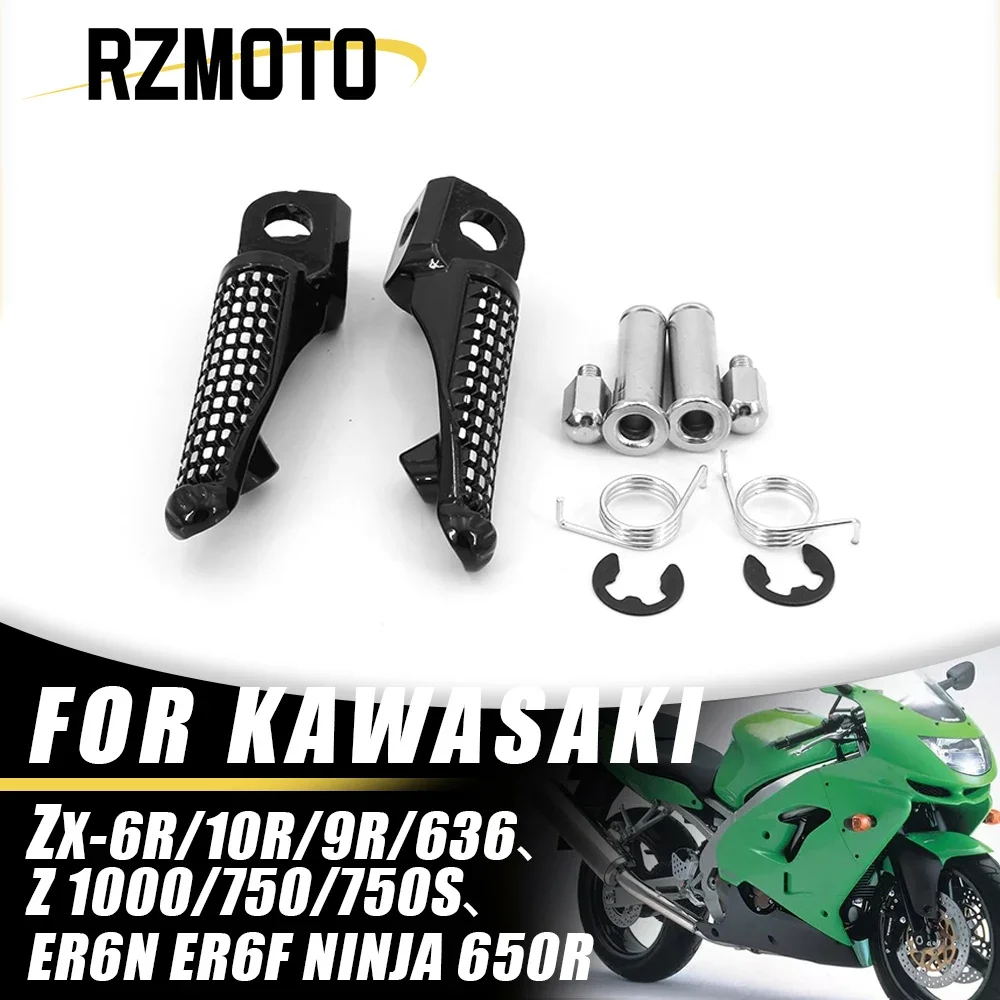 

Motorcycle Front Footrest Foot Peg Pedal Foot Rest Accessories FOR Kawasaki ZX-6R ZX636 ZX-10R ZX-9R Z1000 Z750 Z750S ER6N ER6F