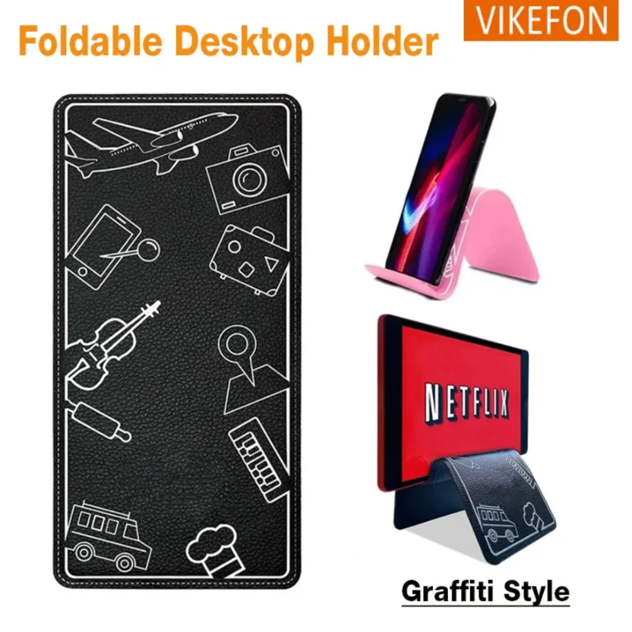 

Складной многофункциональный держатель для мобильного телефона с регулируемым углом граффити, настольная подставка для планшета с ветром для iPad iPhone Samsung Xiaomi