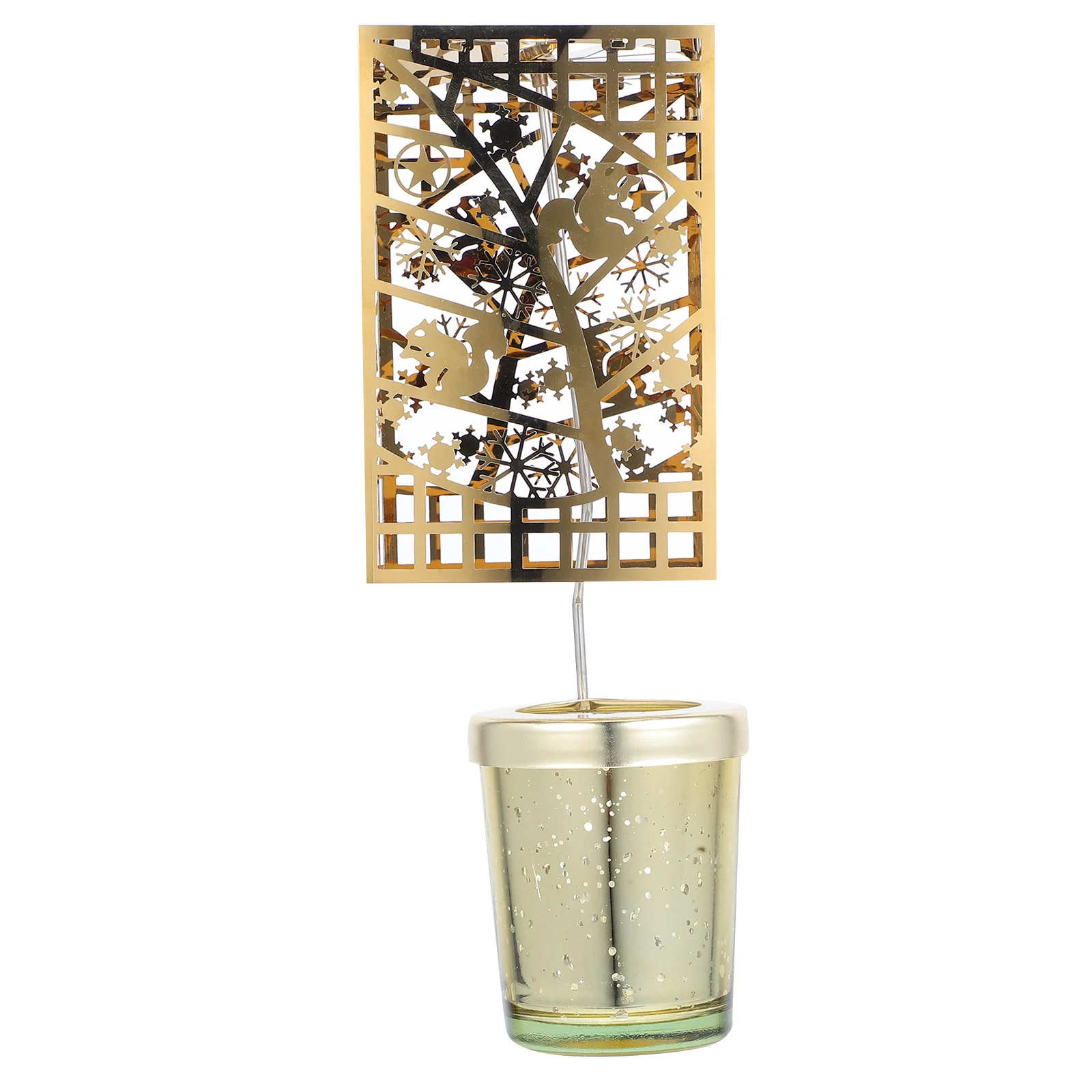 

Festive Rotating Holder with Pattern Dynamic Spinning Design for Xmas Decoration Table Centerpiece Holiday