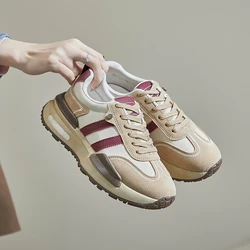 2024 nowe buty Forrest Gump retro damskie koreańska wersja sportowych butów casualowych dla studentów buty do biegania z grubą podeszwą