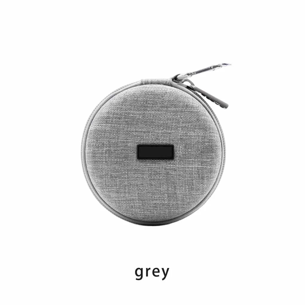 Bolsas de almacenamiento para auriculares, organizador duro con cremallera, resistente al agua, disco U