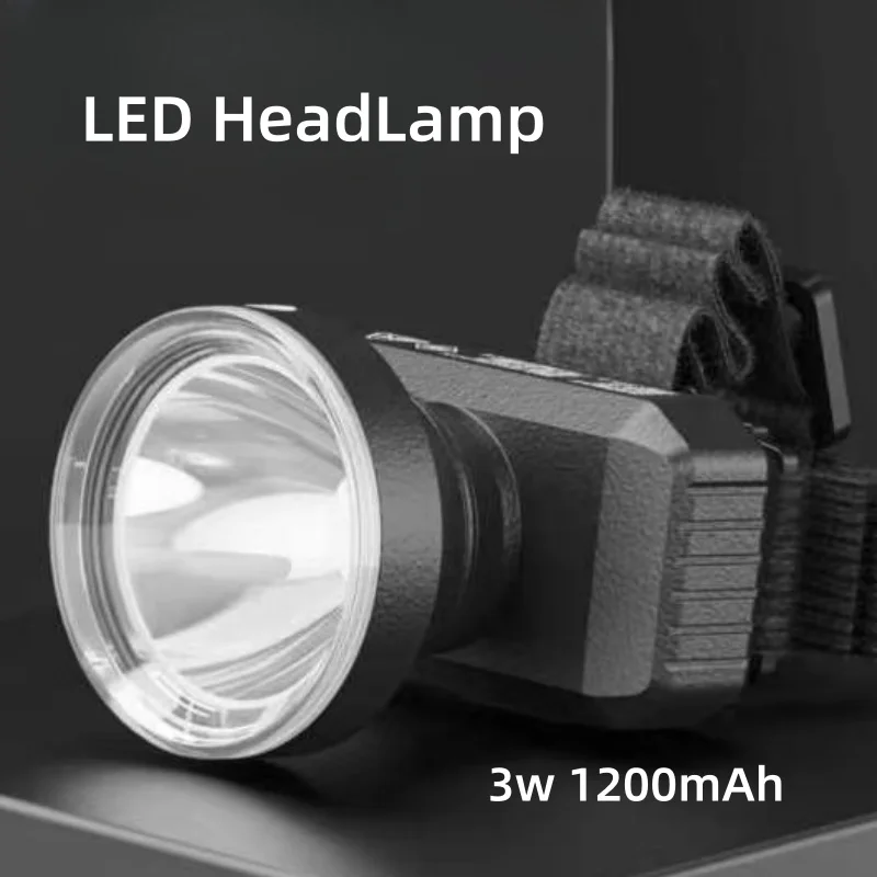 ไฟหน้าแบบ LED Type-C Rechageable ไฟฉายในตัว 18650 แบตเตอรี่ Camping ผจญภัยตกปลาไฟหน้า