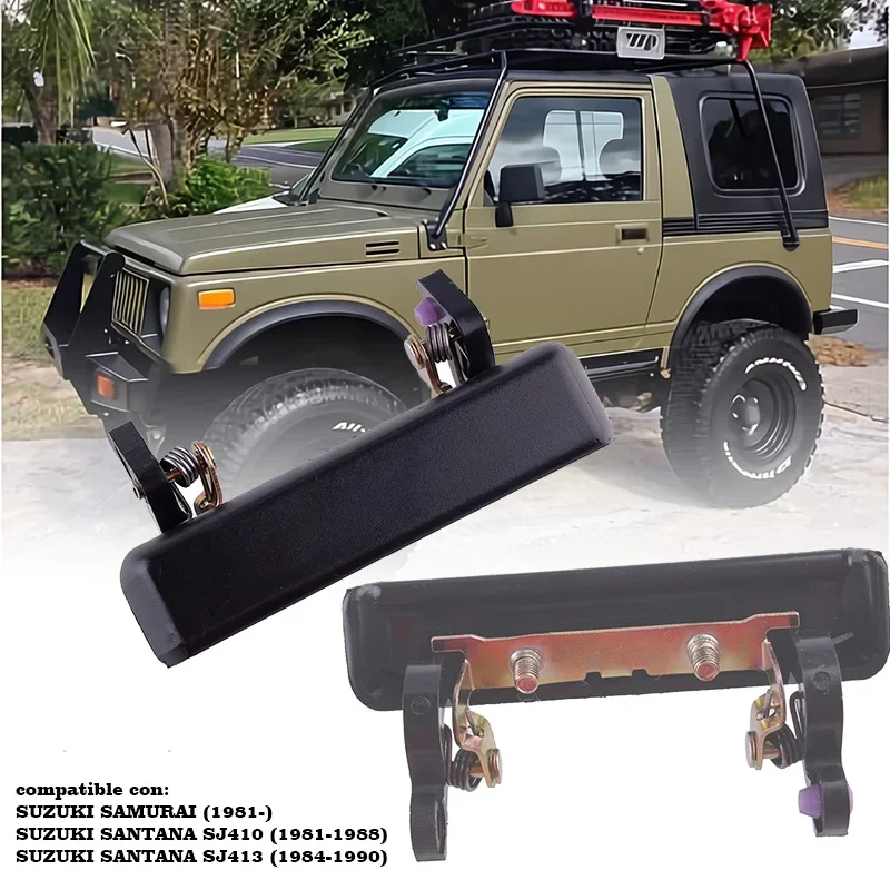 Car Front Left/Right Outside Exterior Door Handle Black Driver Side for Suzuki Samurai 1986-1995 82810-83000 82820-83000