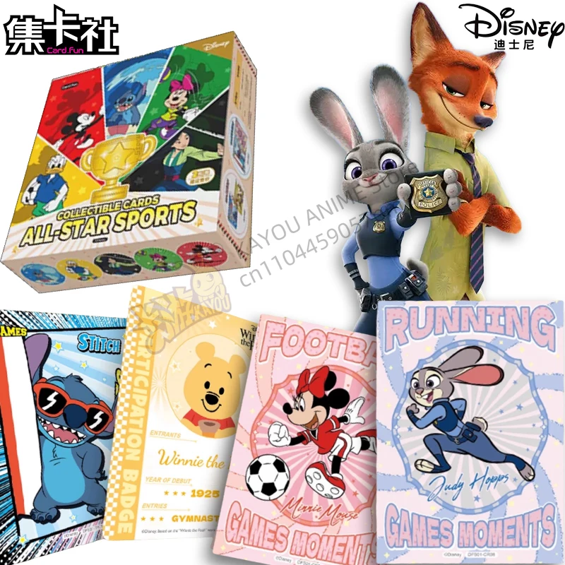 

Card.Fun Disney Star Games, оригинальная коллекционная карта, оригинальная коробка, карта с Микки Маусом и Минни Маус, детская игрушка, праздничный подарок