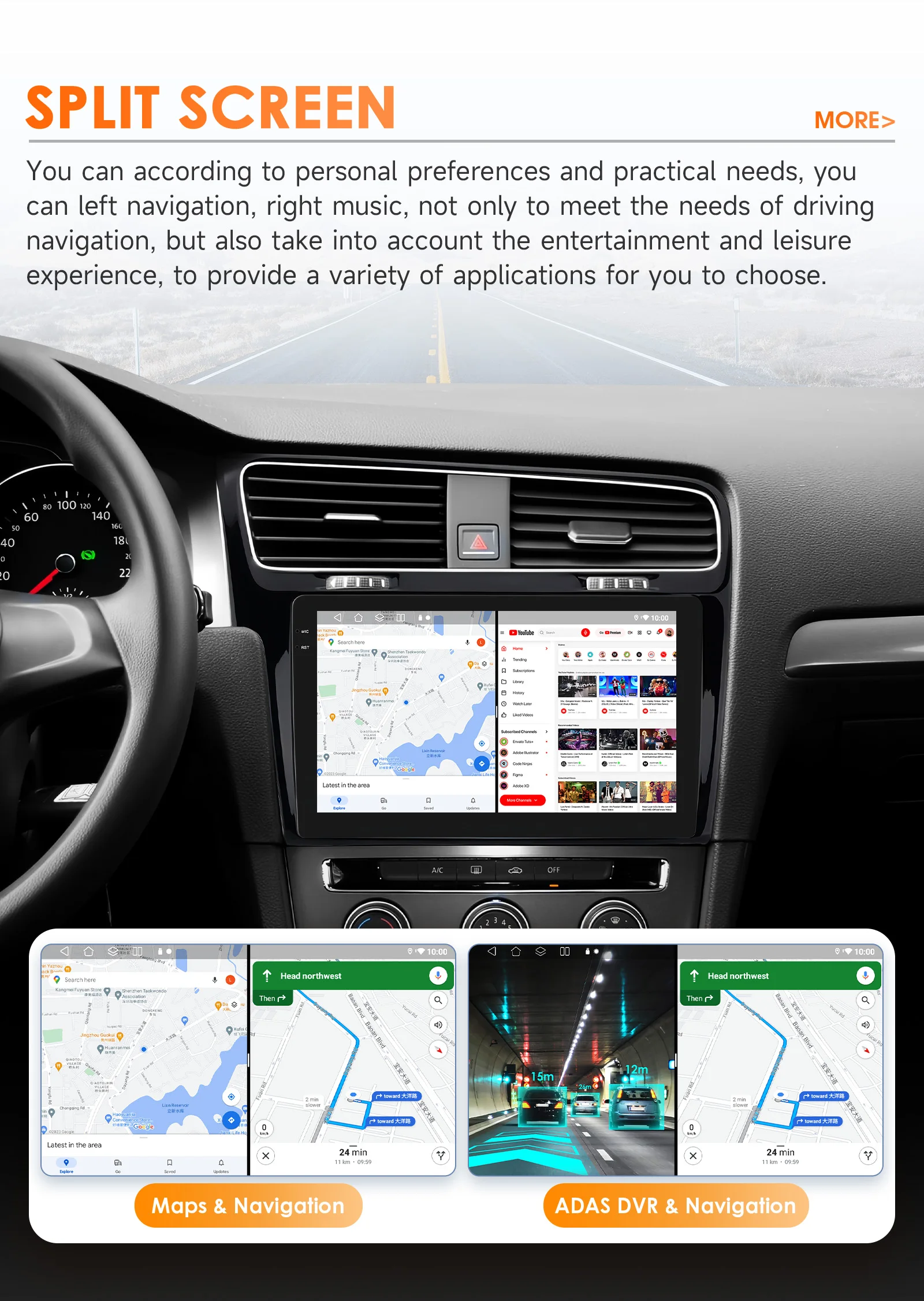 Android Auto Multimedia für Volkswagen Golf 7 2013–2017 Autoradio Stereo 4G Wireless Carplay WIFI GPS 8core von Snapdragon 6115 – Detail 39