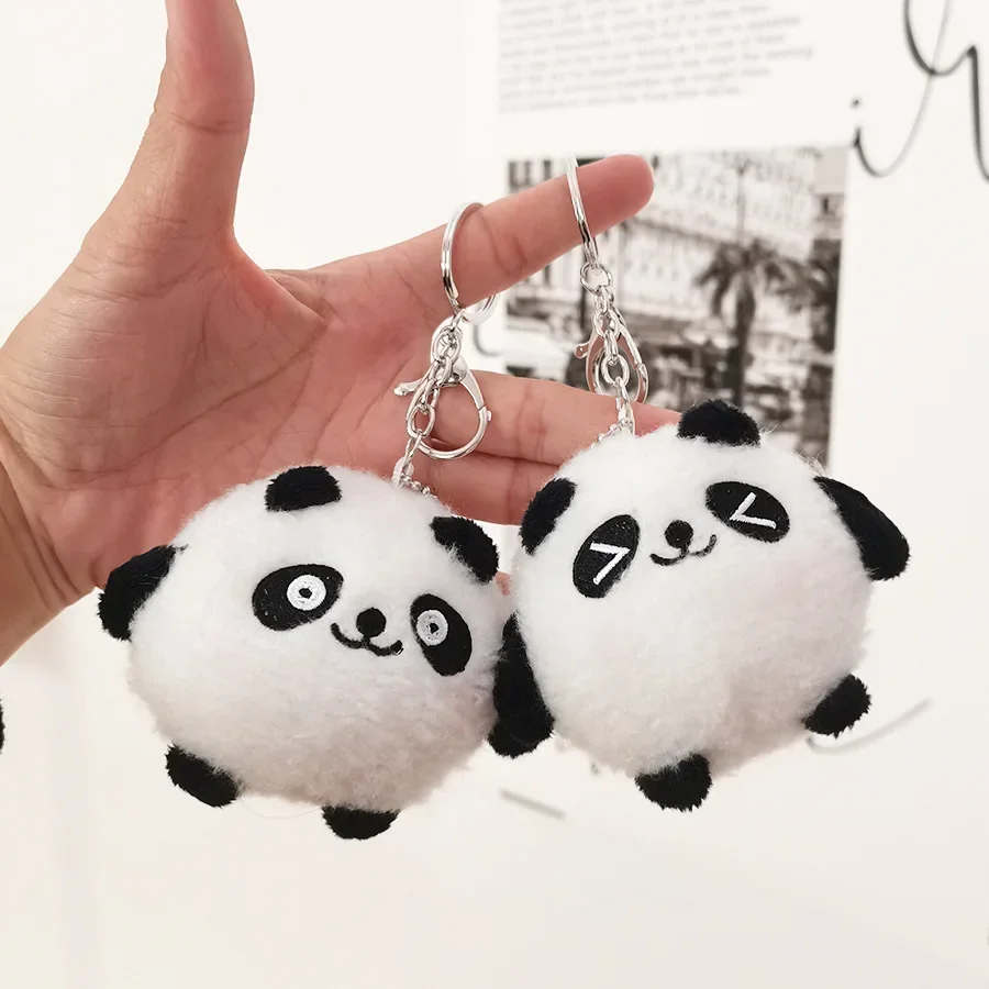 1 PCS Cute Cartoon Panda Plush Toys Small Mini Doll Pendant Doll Key Chain Packaging Pendant Birthday Gift Couple Bag Pendant