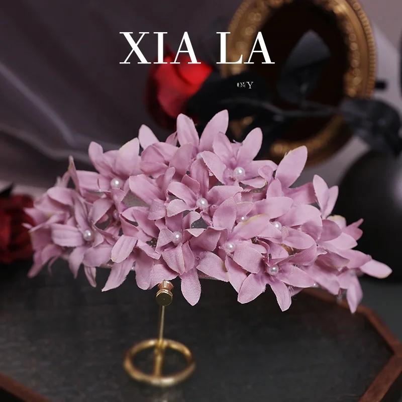 original-design-purple-flower-fairy-crown-hairband-wedding-dinner-bride-wedding-accories-headwear-e-ape-fabric-ma