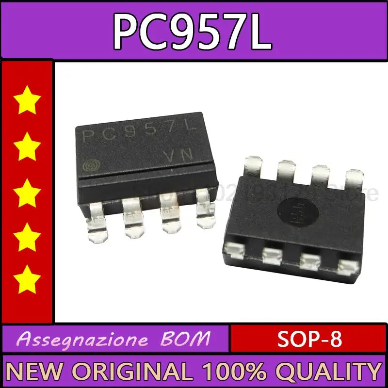 5pcs/lot New Original PC957L SOP8 PC957 SOP-8 Photoelectric Coupler isolator