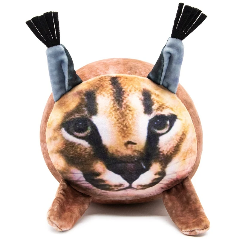 Plush Pillow Cat Plush 8In Caracal Chubby Pillow Cat Stuffed Animal Plush Toy For Kids, Anime Fan Gifts, Party Decoration