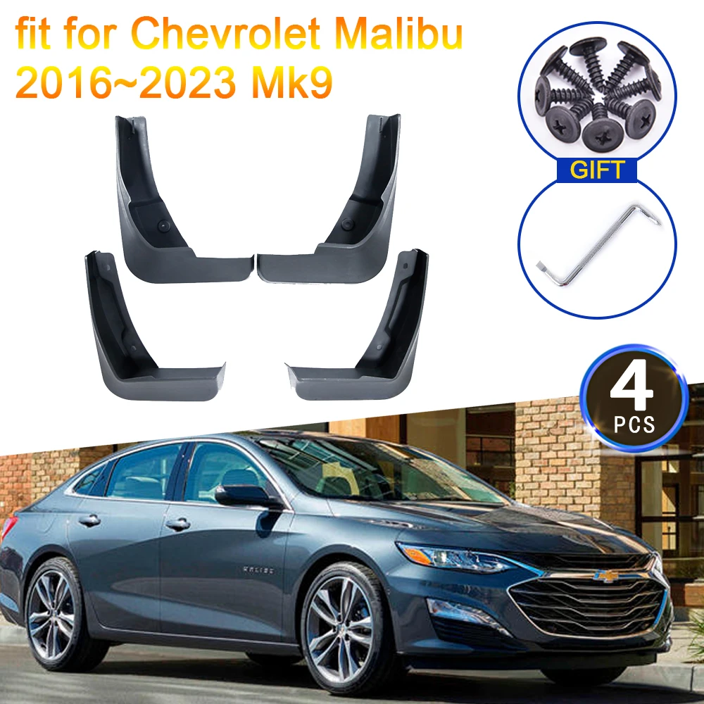 4x dla Chevrolet Malibu 2016 2017 2018 2019 2020 2021 2022 2023 Mk9 MudFlap Splash Guards Flap Mudguards Fender Rear Accessories