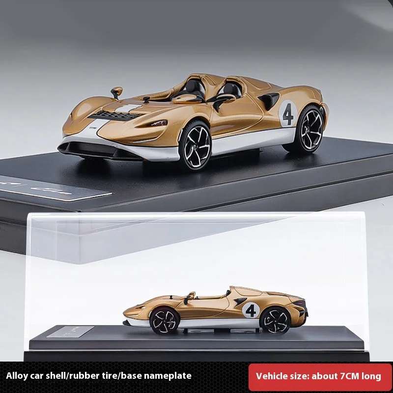 LCD 1:64 Elva Legering Hypercar Model Simulatie Collectible met displaybasis Opbergdoos Limited Edition statische auto voor volwassenen