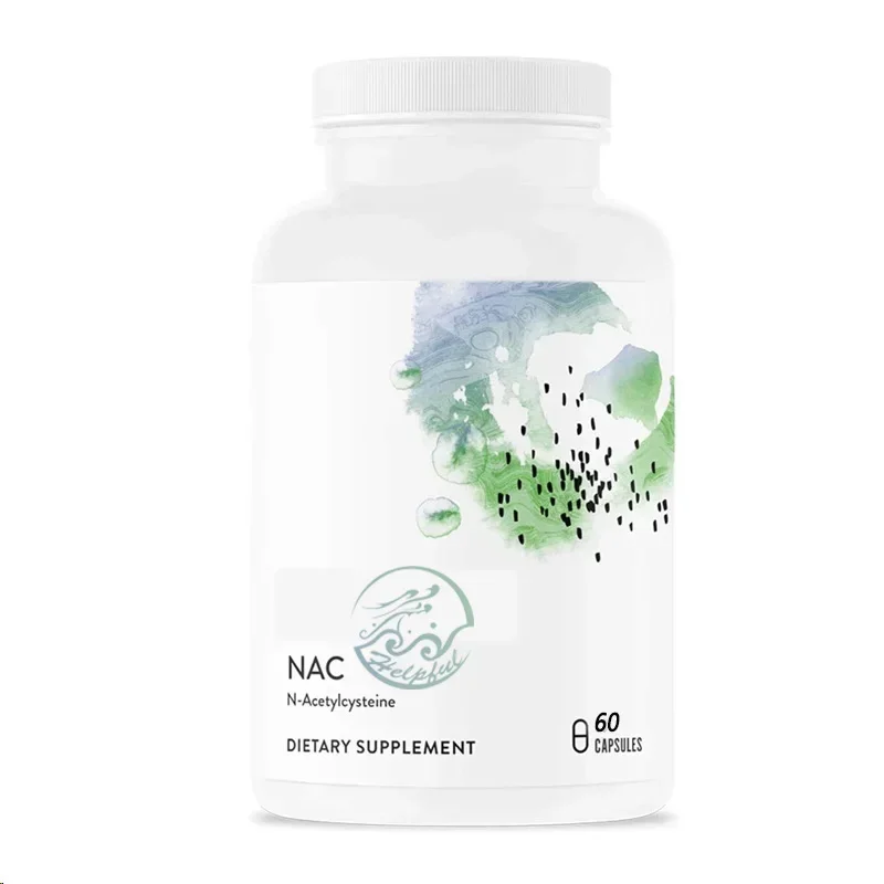 

60 Capsules Acetylcysteine 500mg Supports Respiratory Health and Immune Function; To Promote Liver and Kidney Detoxification