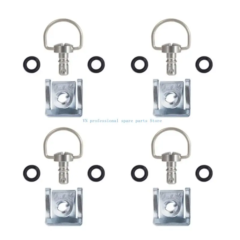 41XA 14mm 19mm Motorcycle Racings Bolts Screws Fairing Fasteners Quick Release D-Rings 1/4 Turn Rivet Universally
