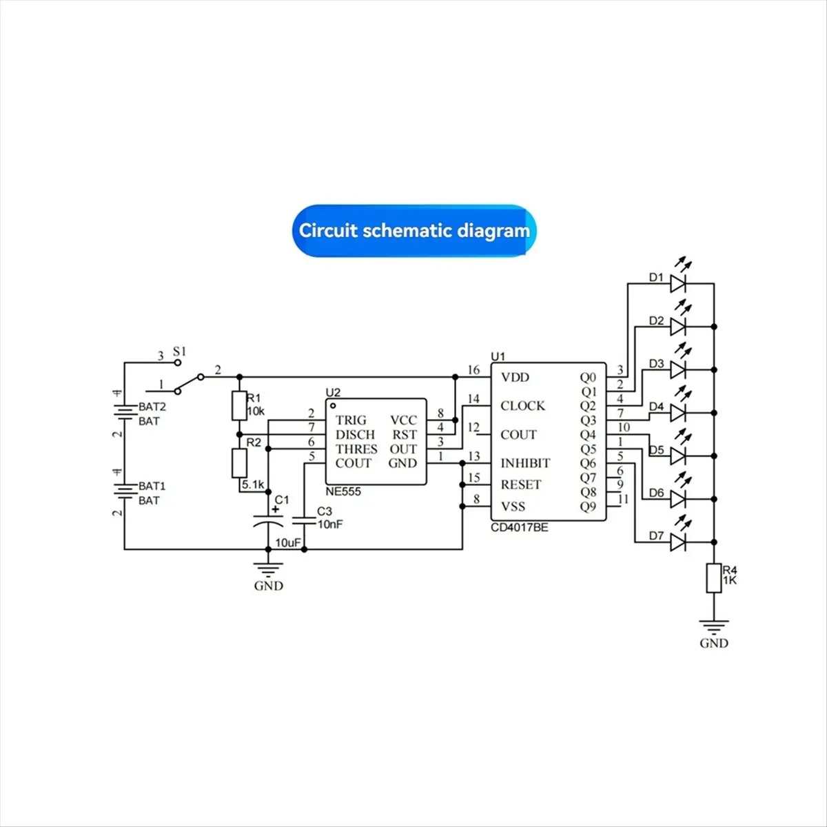SWXF DIY Electronic Kit Small Airplane CD4017 Flow Lamp Welding Practice Electronic Science Assembly Kit Flashing LED PCB