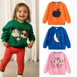 Children Sweatshirts Fashion Print Pullover for Kids Long Sleeve Girls T-shirts Kids Sweaters for Boys Toddler Tops Baby Outfits