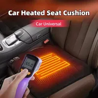 Car Heated Seat Cushion Car Universal 12V Graphene Winter Plush Seat Cushion USB Electric Heating Single-chip Pad Accessories