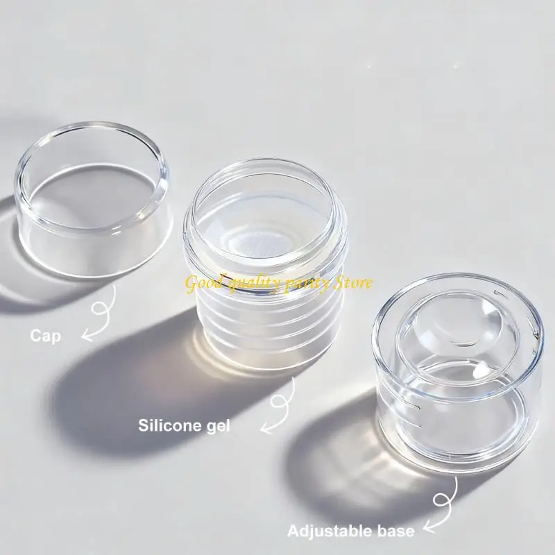 Timbro per art in silicone M4YA con camera retrattile per creazione dettagliata modelli unghie artigianali