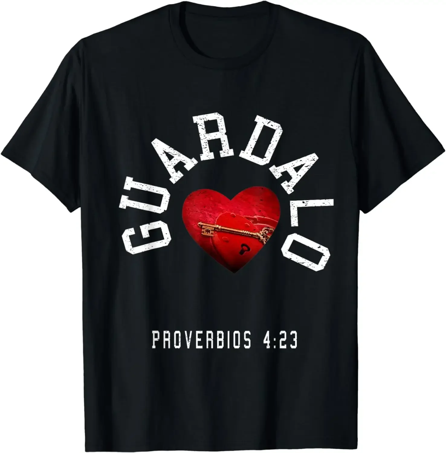 

Men Clothing Graphic T Shirts Camiseta Hombre Guardalo (guard It) Proverbs 4:23 Spanish Gift T-Shirt oversized t shirt