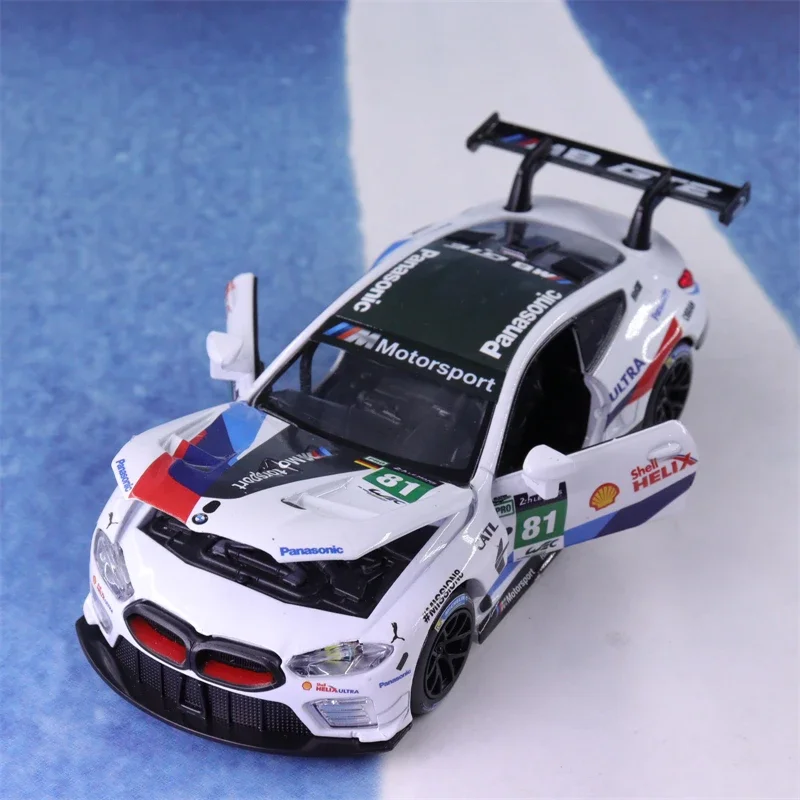 1:32 BMW M8 racing car High Simulation Diecast Car Metal Alloy Model Car Children\'s toys collection gifts A30