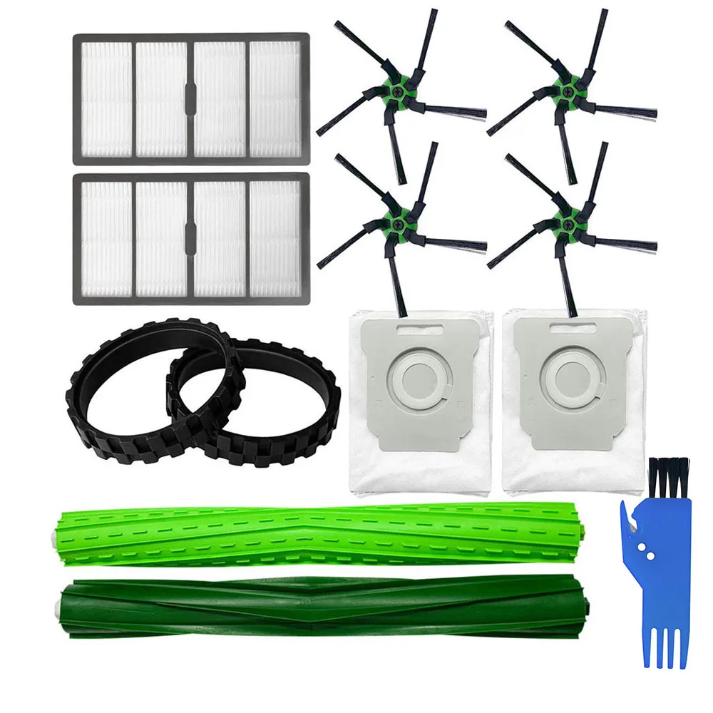 Hepa フィルターサイドブラシ iRobot ルンバ S9 S9 + ダストバッグ HEPA フィルタータイヤスキンメインブラシ掃除機アクセサリー