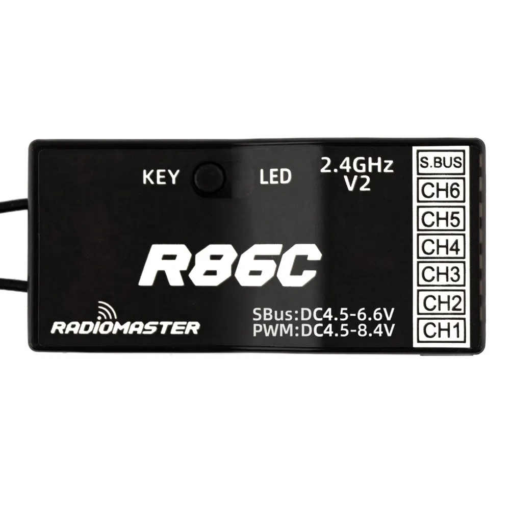 RadioMaster R86C V2 6ch SFHSS Compatible PWM Sbus Receiver