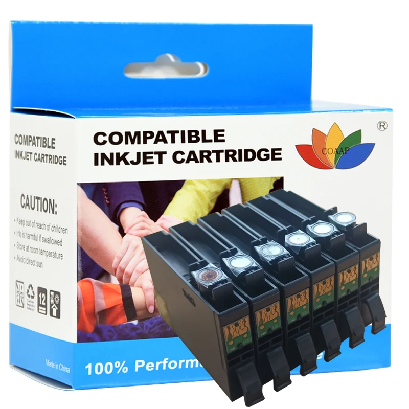6x Compatible T0827 Ink Cartridge For Epson R270 R390 TX650 T50 T59 TX720 TX700 RX610 RX590 RX615 Printer T0821 - T0826