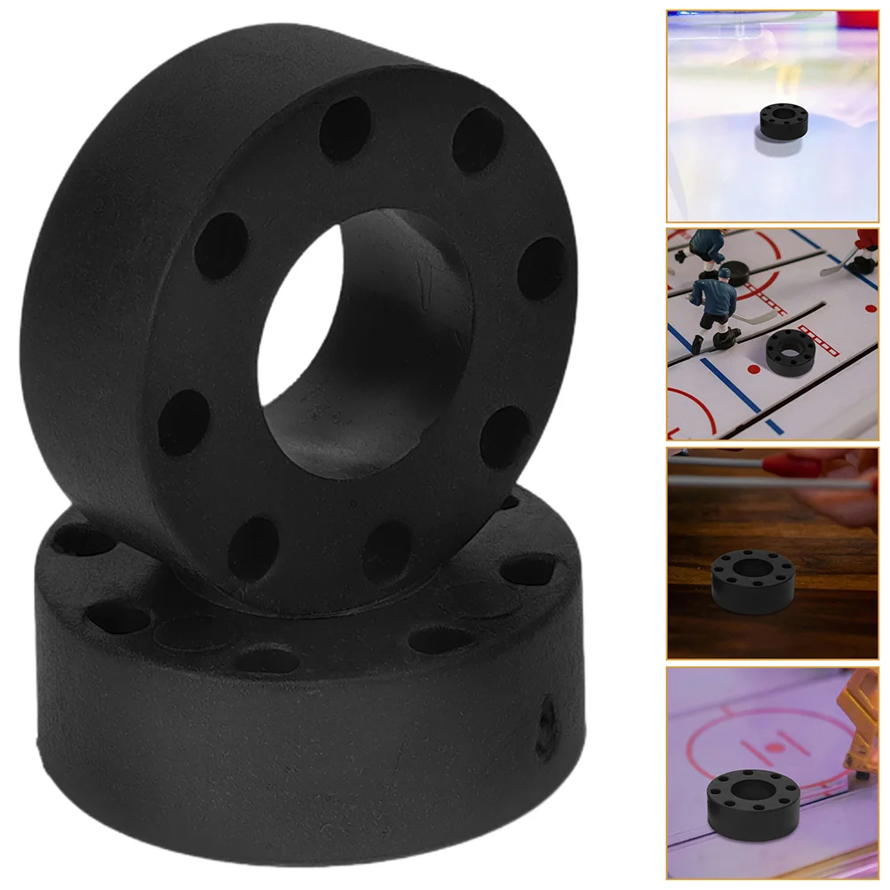 

16 Pcs Football Machine Rubber Bumper Foosball Table Parts Dining Black Bumpers for Tables Replacement Rod Child