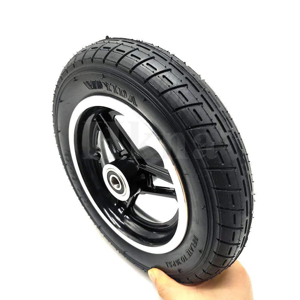 10 Inch Inflatable Wheel Tyre 10x2(54-152) Inner Outer Tire with Alloy Rim for Electric Scooter Accessories