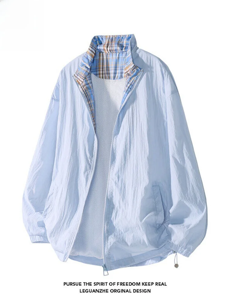 

Japanese Sle Sun Protection Clothing Ice Silk Qui Dry Cool Feeling Loose Casual Men's Summer Jaet TUCANO Brand