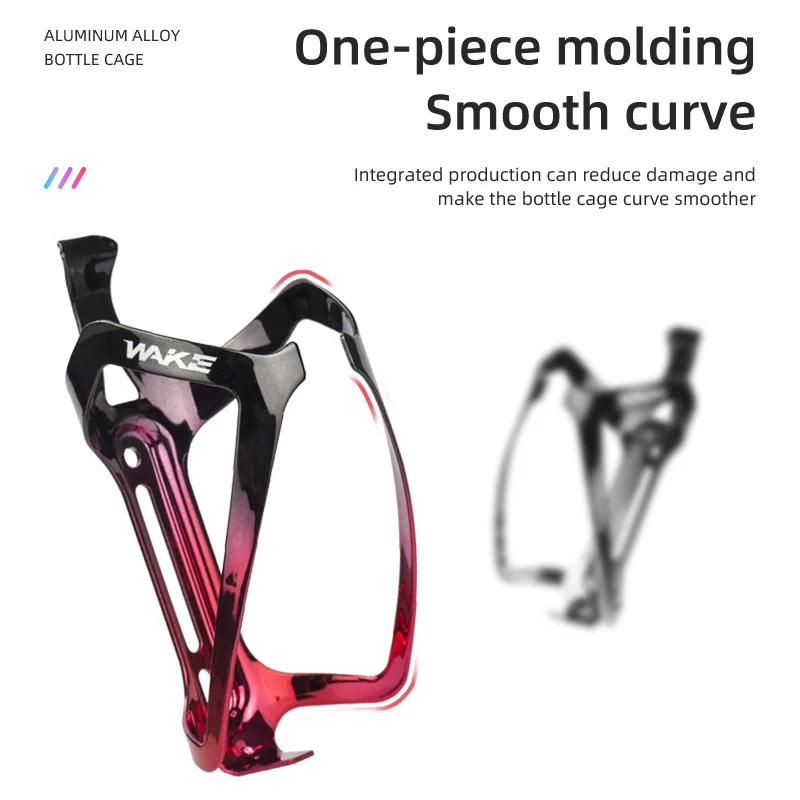 Wake MTB Water Bottle Cage Mountain Bike Cycling Bottle Holder Aluminum Alloy Ultralight Mount Stand for Cycling Road Bicycle