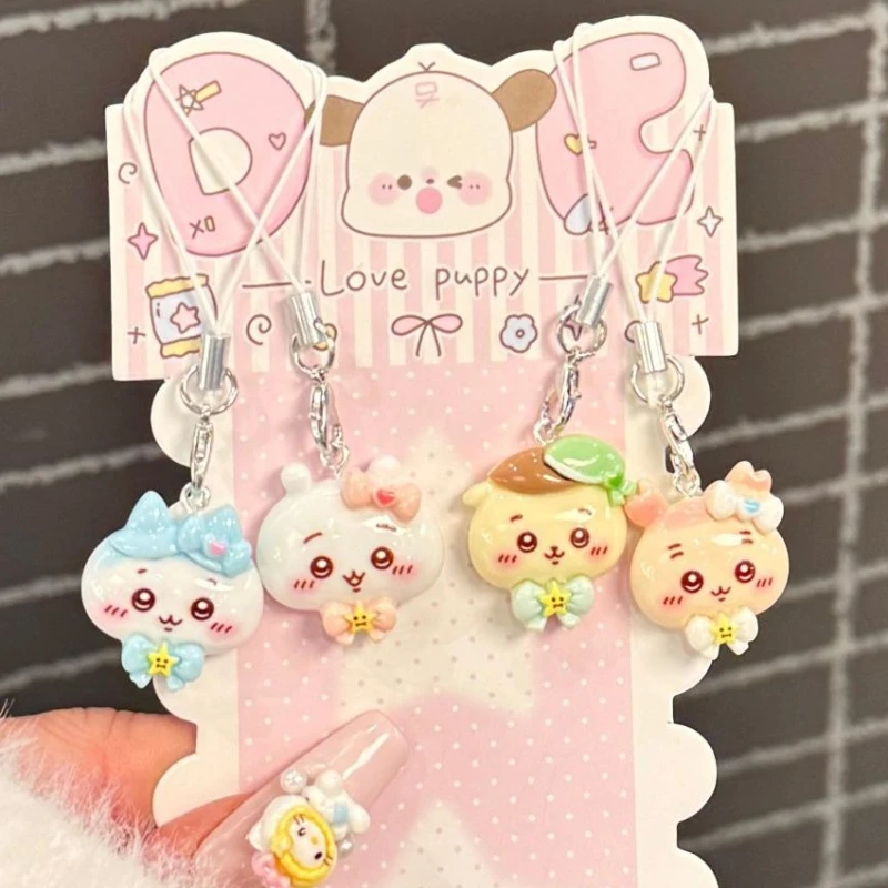 Anime Cartoon Kawaii Chiikawa Pendant Ceramic School Bag Mobile Phone Best Friend Accessories Compact Good Looks Wear-resistant