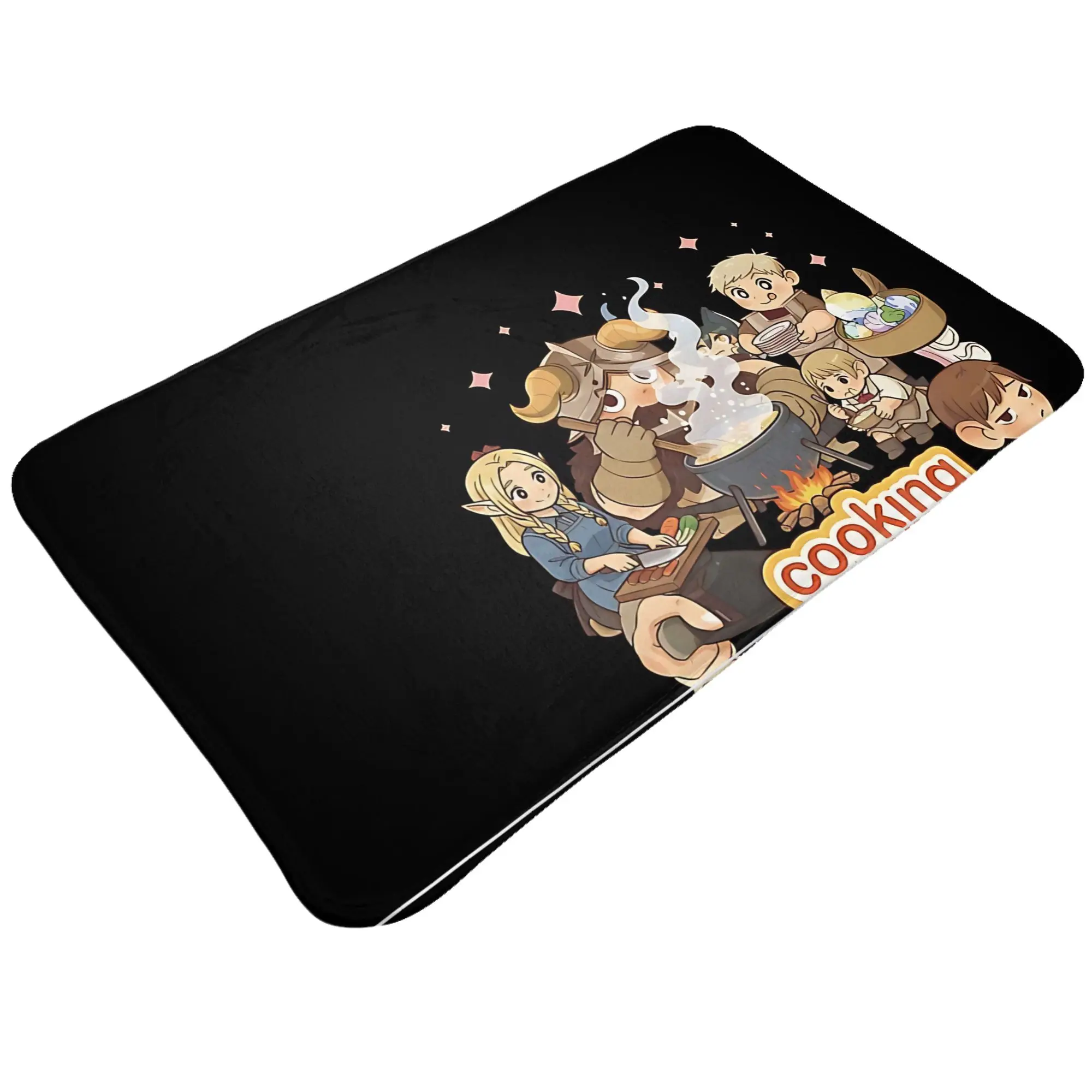 Cooking Senshi  Decorations Bath Mat Delicious in Dungeon Doormat Living Room Carpet Entrance Door Rug Home Decor
