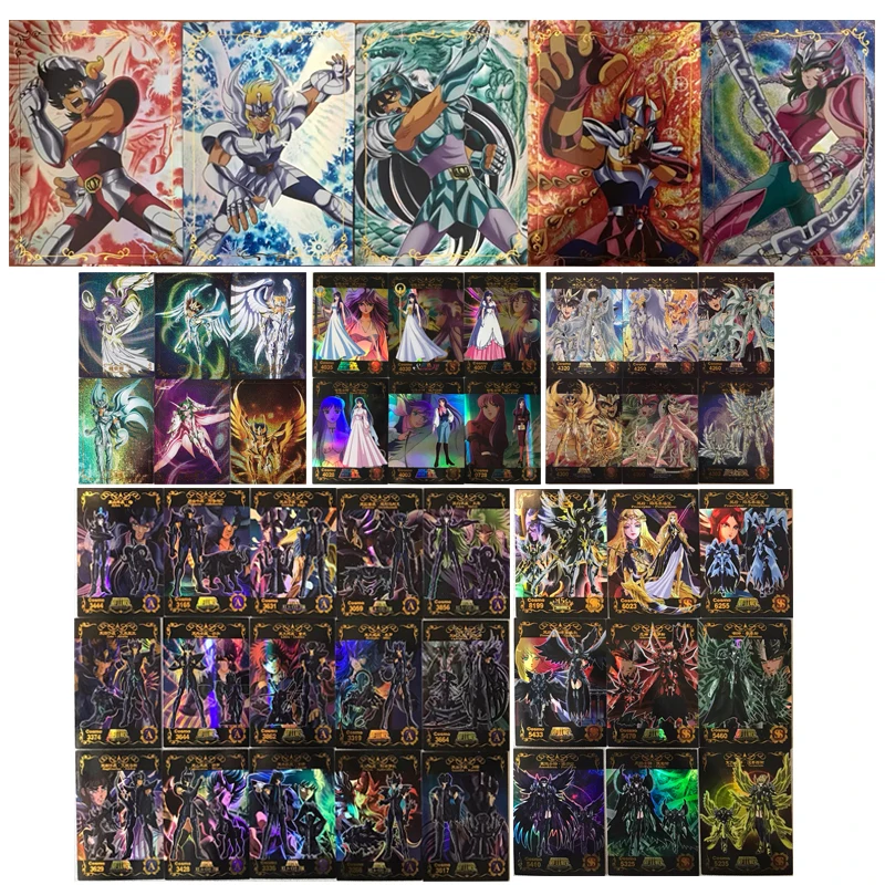 

NEW Anime Saint Seiya Saori Kido Seiya Shiryu Phoenix Ikki Gold Saint Seiya Game collectible cards Birthday Christmas gifts