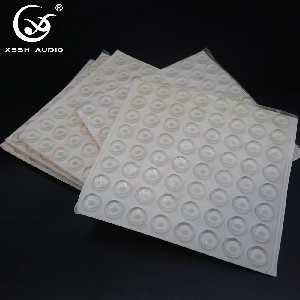 Transparent Silicone Anti‑Slip Bumper Dots Self‑Adhesive ShockAbsorbing Waterproof Feet Pads for HIFI Audio Equipment Protection