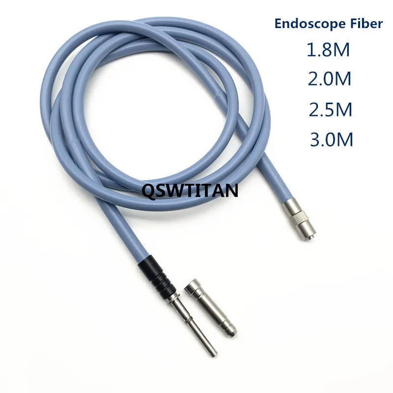 Cable de silicona de fibra óptica para Endoscop, fuente de luz, guía de microscopio, interfaz de fibra, 1,8 m-3m