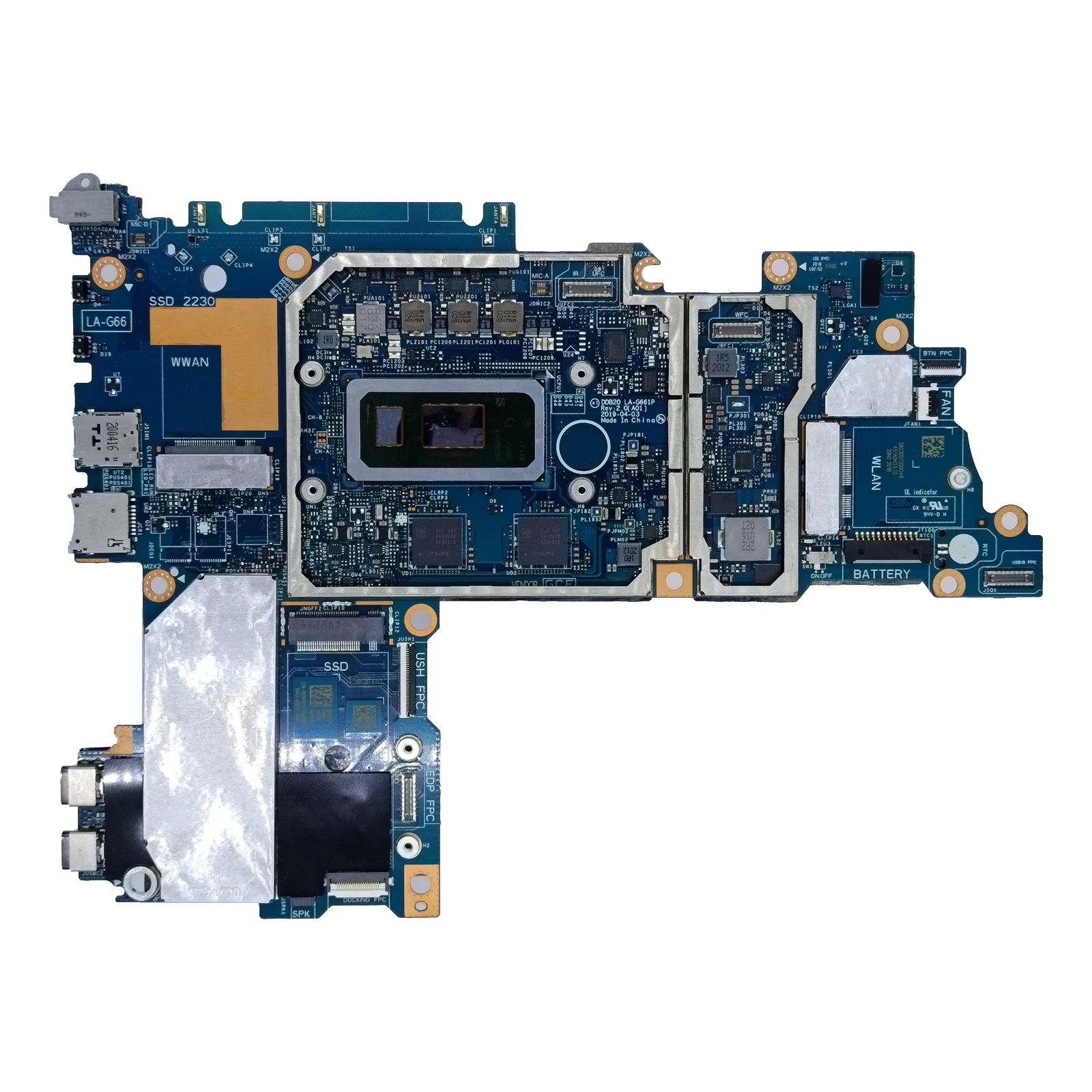 

LA-G661P для Dell Latitude 7200 2-в-1, материнская плата для ноутбука i3/i5/i7, процессор 8 дюймов, материнская плата 4/8/16 ГБ