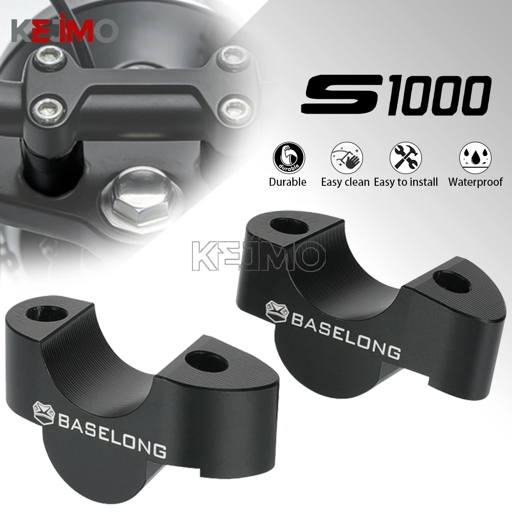 

For Suzuki GSX-S1000 gsx GSX-S1000F GSXS1000 GSXS1000F 2015-2026 Motorcycle Handlebar Riser HandleBar Extend Mount Clamp Adapter