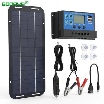 Monocrystalline Solar Panel Charger Battery Trickle Charger 12V Olt Power Solar Panel Sola