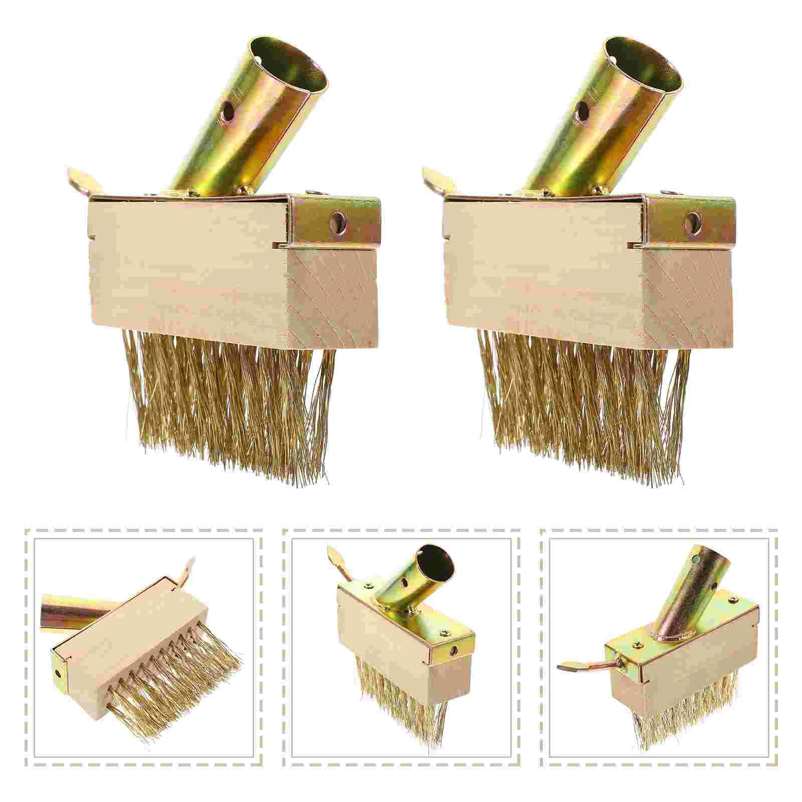 

Hand Scrubber Wire Weeding Brush Floor Grout Scrubber Moss Removal Deck Crevice Tool Brush Head Cleaning Tool