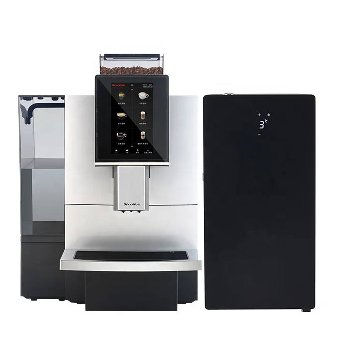 Dr.Coffee F12 Big commercial fully automatic bean to cup espresso coffee machine with milk