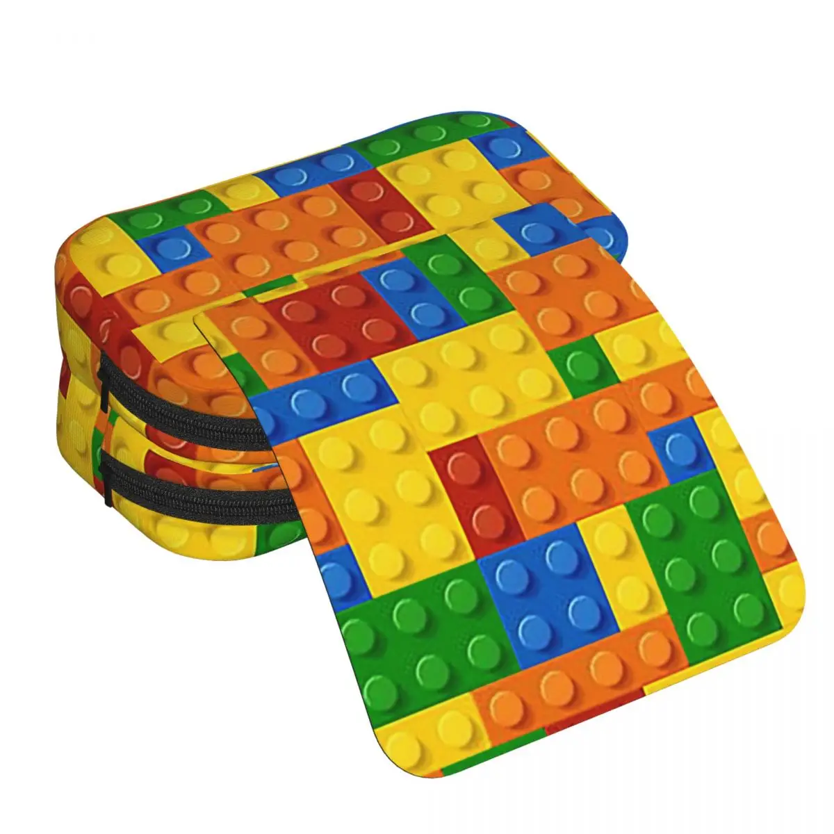 Building Blocks Construction Brick Pencil Case for Kids School Pen Box Pencil Bag Stationery Supplies Pen Holder Bag
