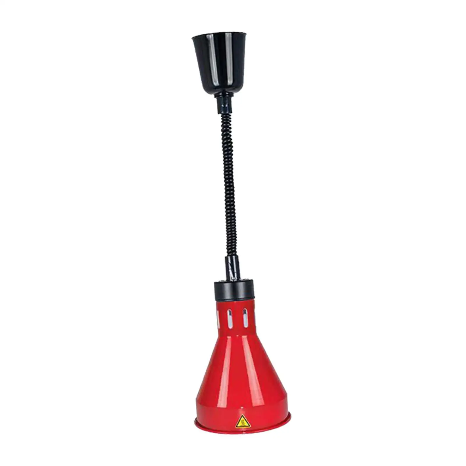 Food Heat Lamp Hanging Buffet Warmer E27 Base Glossy Iron Shade for Pizza Steak Shop Kitchen Counter Display