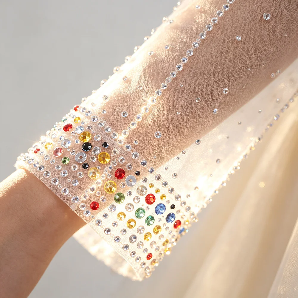 100 stücke 3mm-6mm auf Strass steinen nähen Kristalle trimmen Stoff Glasperlen Steine Handwerk Nähen Strass steine für Kleidung Dekoration Edelsteine – Detail 10